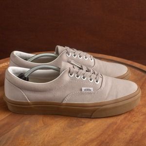 VANS Off The Wall Casual Sneaker Shoes Unisex Size Mens 8 Womens 9.5 Light Gray
